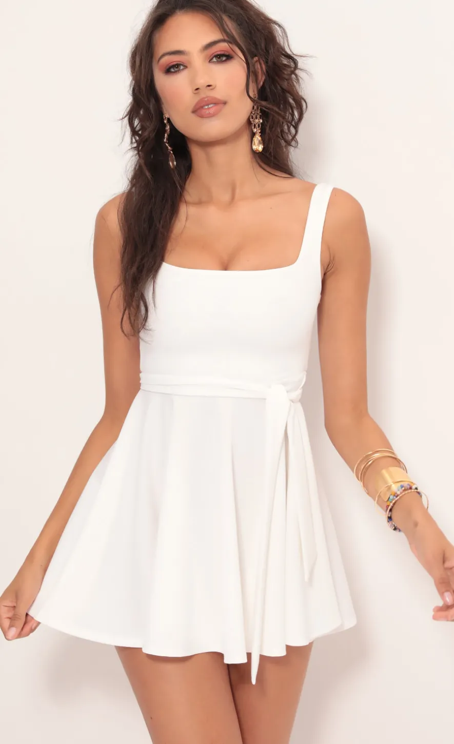 LUCY IN THE SKY Mini Dresses^A-line Dress In White