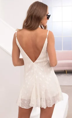 LUCY IN THE SKY Mini Dresses^A-Line Flared Dress In Off White