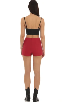 LUCY IN THE SKY Skirts|Shorts^Asymmetric Skort In Rust