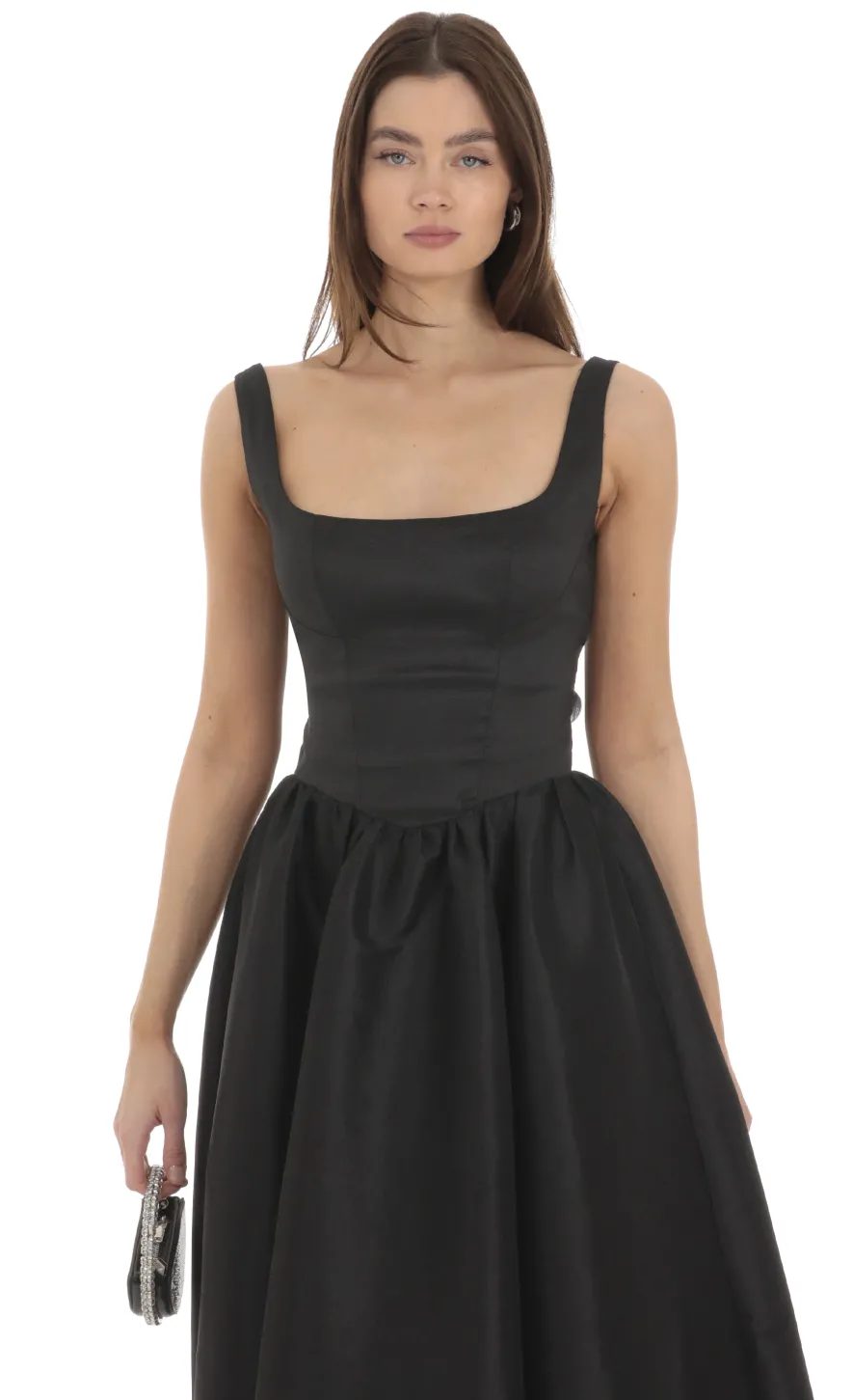 LUCY IN THE SKY Maxi Dresses^Back Bow Gown In Black