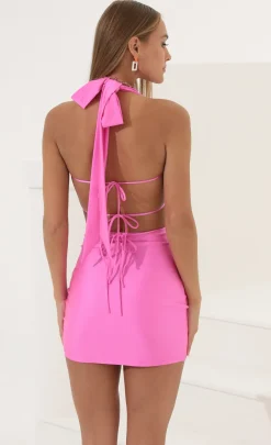 LUCY IN THE SKY Mini Dresses^Bodycon Dress In Hot Pink