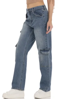 LUCY IN THE SKY Jeans^Cargo Denim Jeans
