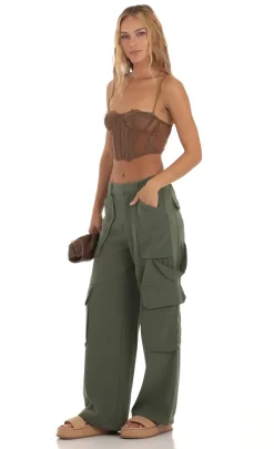 LUCY IN THE SKY Pants^Cargo Pants In Green
