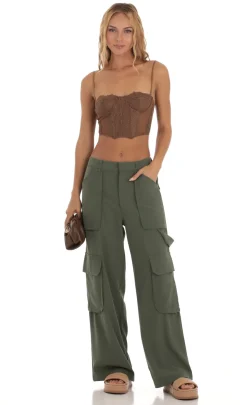 LUCY IN THE SKY Pants^Cargo Pants In Green