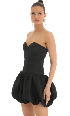 LUCY IN THE SKY Mini Dresses^Corset Bubble Dress In Black
