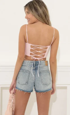 LUCY IN THE SKY Tops^Corset Top In Pink