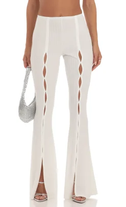 LUCY IN THE SKY Two-Piece Sets|Pants^Crinkle Two Piece Set In White