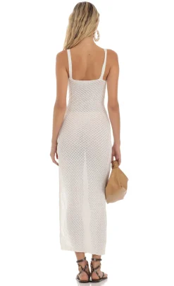 LUCY IN THE SKY Maxi Dresses^Crochet Dress In Ivory
