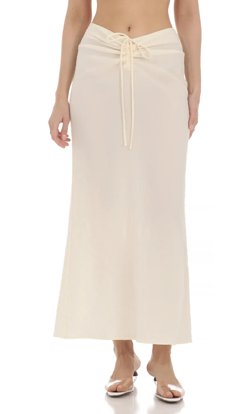 LUCY IN THE SKY Two-Piece Sets^Cropped Two Piece Set In Cream