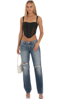 LUCY IN THE SKY Jeans^Distressed Jeans In Denim