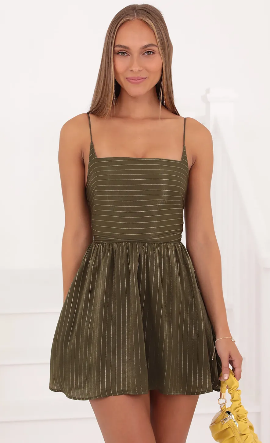 LUCY IN THE SKY Mini Dresses^Fit And Flare Dress In Green