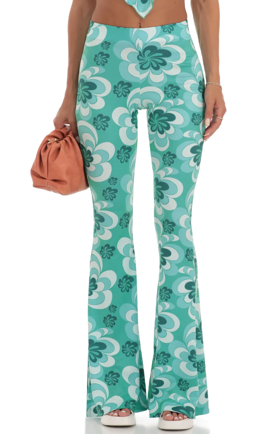 LUCY IN THE SKY Two-Piece Sets|Pants^Floral Two Piece Set In Green