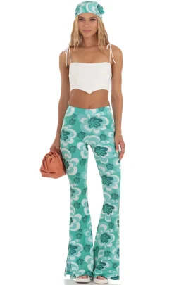 LUCY IN THE SKY Two-Piece Sets|Pants^Floral Two Piece Set In Green