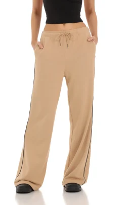 LUCY IN THE SKY Loungewear|Pants^Heart Pocket Sweatpants In Tan