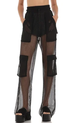 LUCY IN THE SKY Two-Piece Sets|Pants^Kataleya Shimmer Two Piece Set In Black