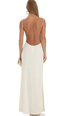 LUCY IN THE SKY Maxi Dresses^Lace Maxi Dress In Ivory