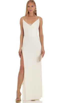 LUCY IN THE SKY Maxi Dresses^Lace Maxi Dress In Ivory