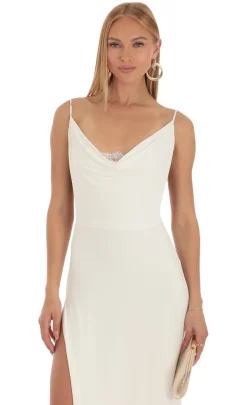 LUCY IN THE SKY Maxi Dresses^Lace Maxi Dress In Ivory