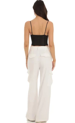 LUCY IN THE SKY Tops^Lace Mesh Bralette Top In Black