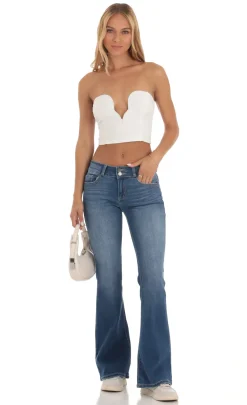 LUCY IN THE SKY Jeans^Low Rise Flare Jeans In Light Denim