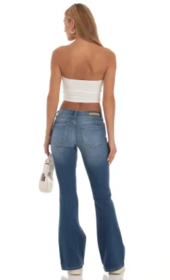 LUCY IN THE SKY Jeans^Low Rise Flare Jeans In Light Denim