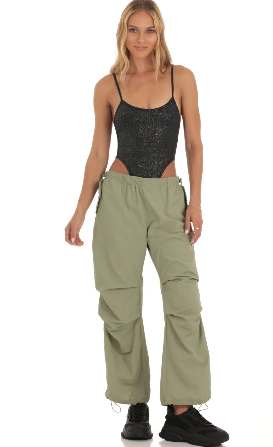 LUCY IN THE SKY Bodysuits^Nyx Shimmer Bodysuit In Black