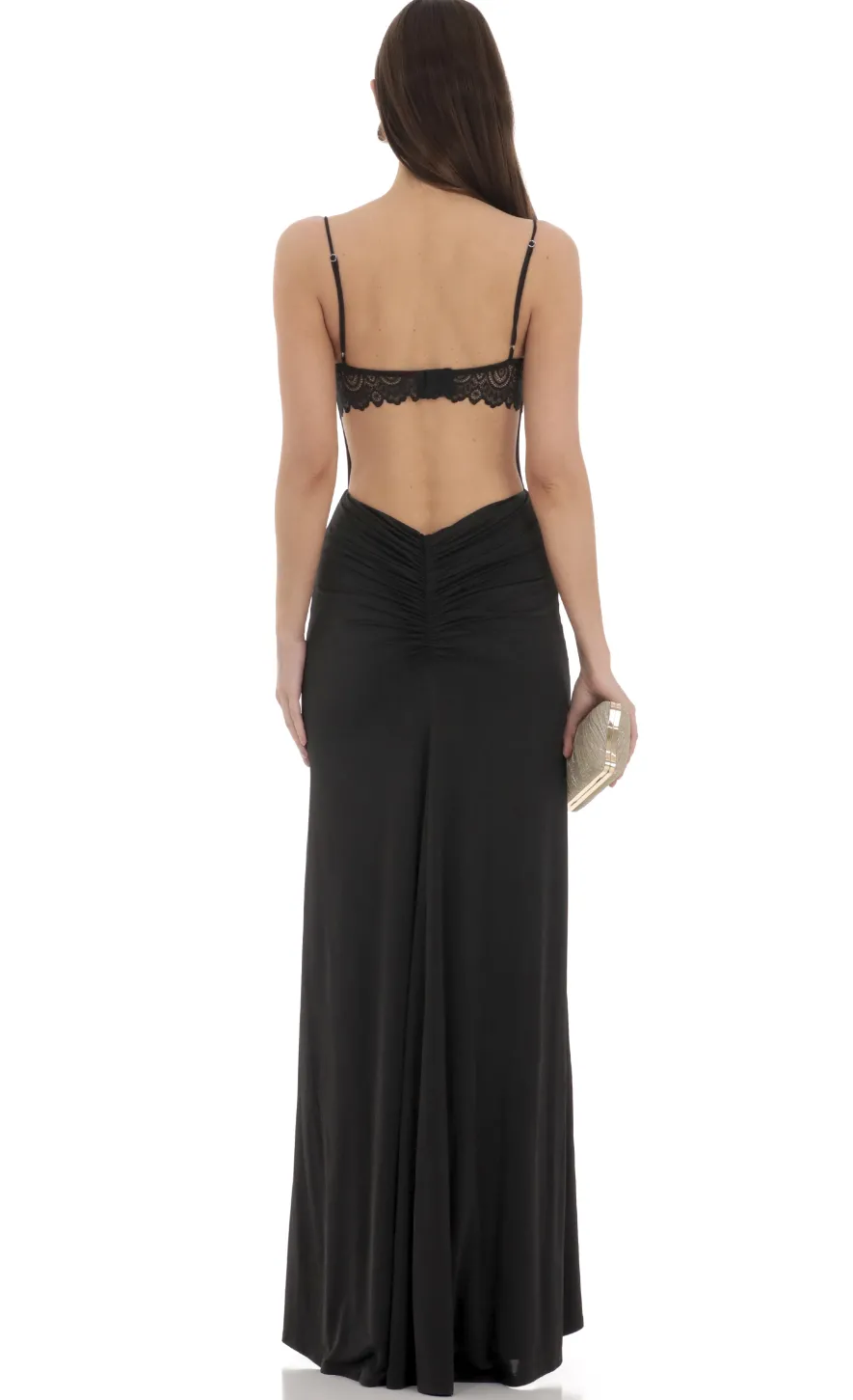 LUCY IN THE SKY Maxi Dresses^Open Back Mermaid Maxi Dress In Black