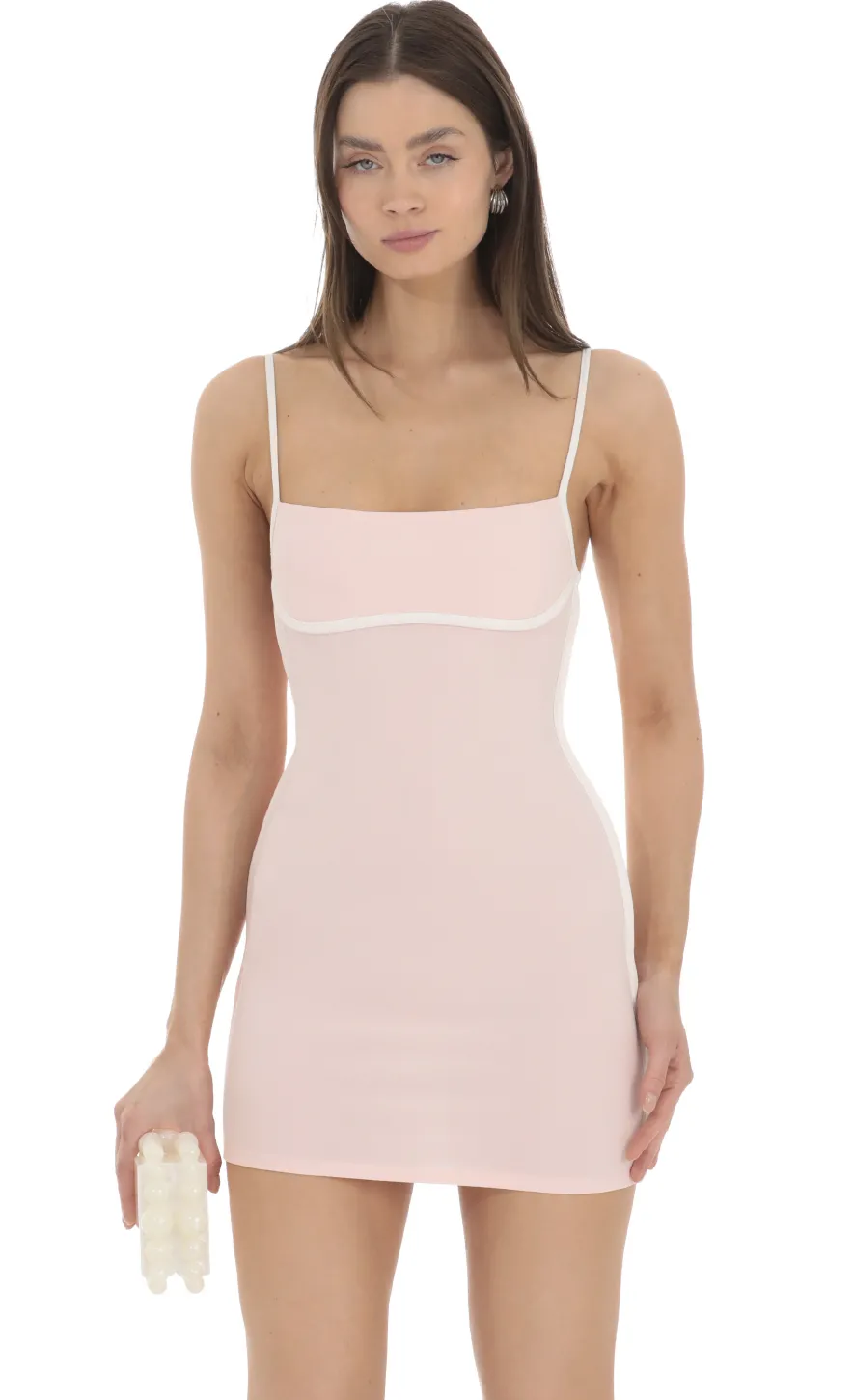 LUCY IN THE SKY Mini Dresses^Outline Bodycon Dress In Pink