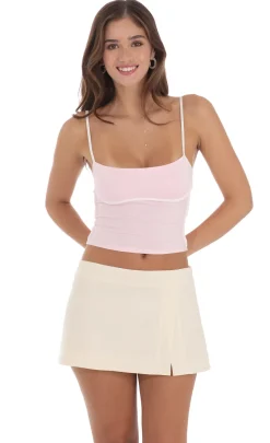 LUCY IN THE SKY Tops^Outline Crop Top In Pink