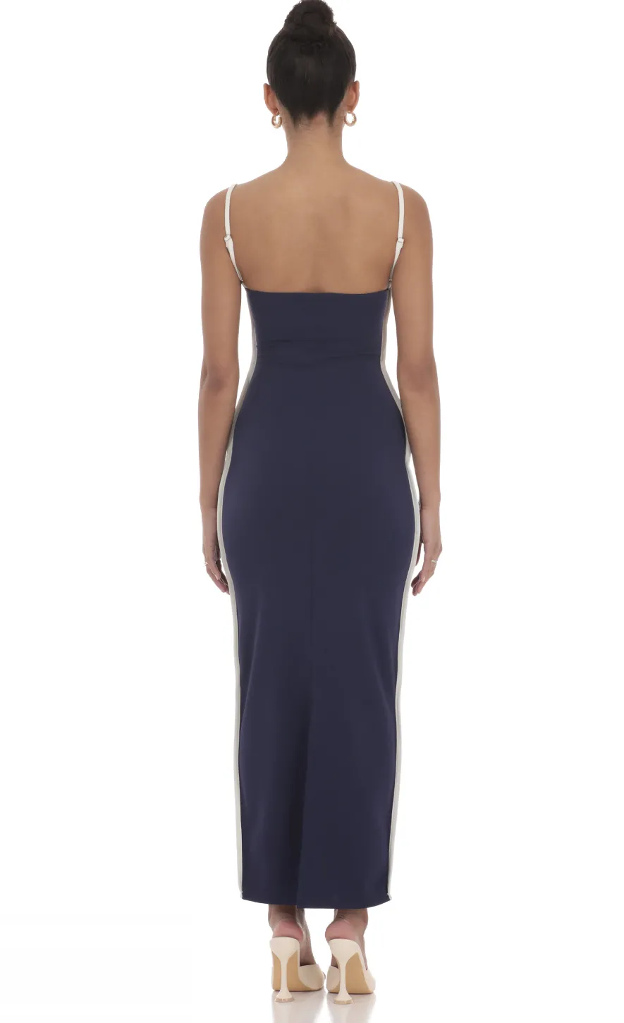 LUCY IN THE SKY Maxi Dresses^Outline Maxi Dress In Navy