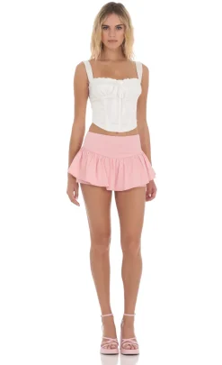 LUCY IN THE SKY Skirts|Shorts^Peplum Skort In Pink