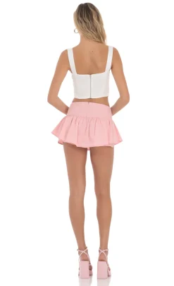 LUCY IN THE SKY Skirts|Shorts^Peplum Skort In Pink