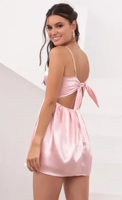 LUCY IN THE SKY Mini Dresses^Pleated Dress In Pink