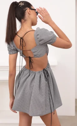 LUCY IN THE SKY Mini Dresses^Puff Sleeve In Gingham