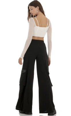 LUCY IN THE SKY Pants^Relaxed Cargo Pants In Black