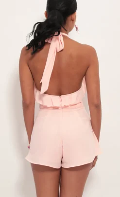 LUCY IN THE SKY Rompers^Romper In Blush