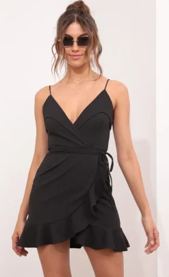 LUCY IN THE SKY Mini Dresses^Ruffle Dress In Black
