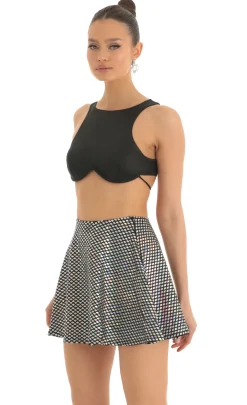 LUCY IN THE SKY Skirts^Sequin Square Skirt In Black