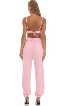 LUCY IN THE SKY Two-Piece Sets|Pants^Sequin Two Piece Set In Pink