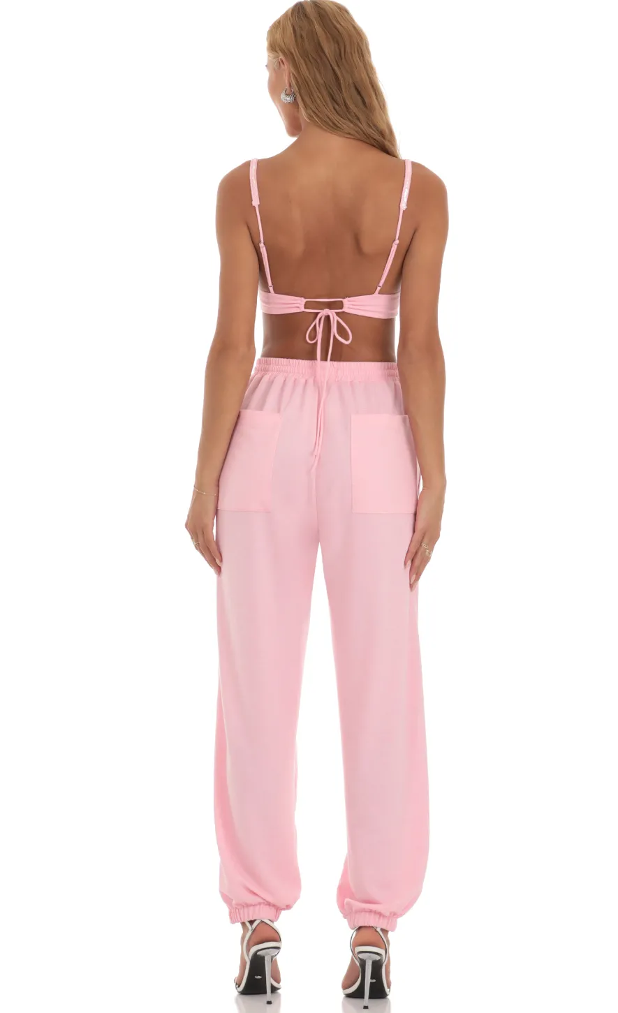 LUCY IN THE SKY Two-Piece Sets|Pants^Sequin Two Piece Set In Pink