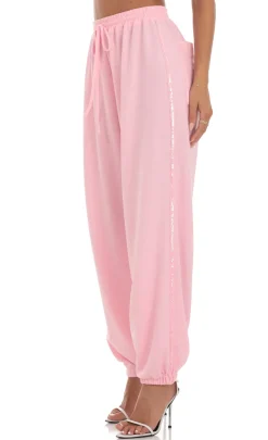 LUCY IN THE SKY Two-Piece Sets|Pants^Sequin Two Piece Set In Pink
