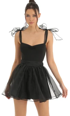 LUCY IN THE SKY Two-Piece Sets^Skater Skirt In Black