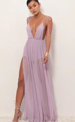 LUCY IN THE SKY Maxi Dresses|Rompers^Skylar Love Ties Maxi Dress In Lavender