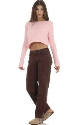LUCY IN THE SKY Jeans^Straight Leg Jeans In Brown