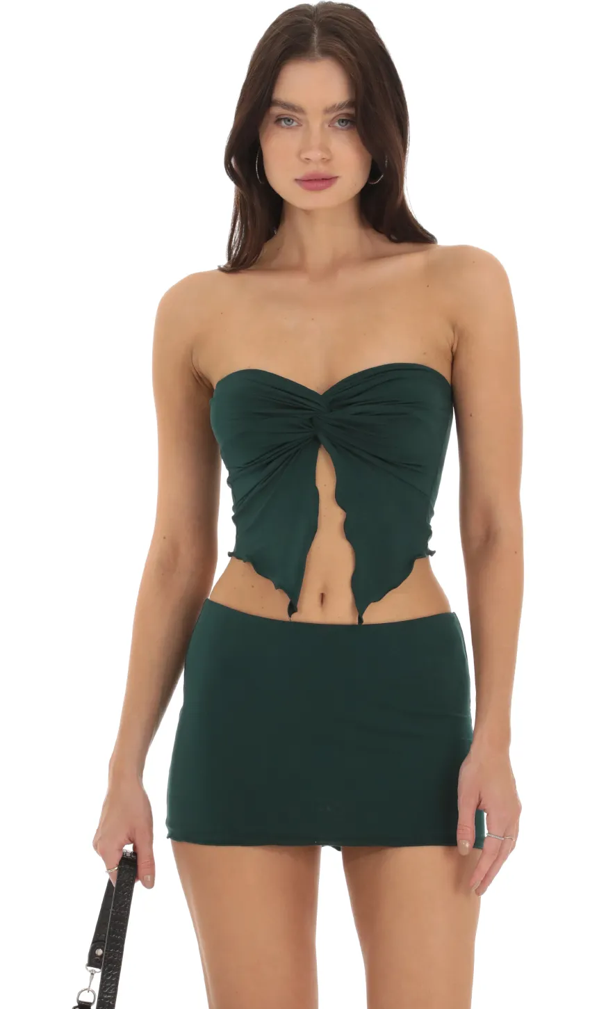 LUCY IN THE SKY Two-Piece Sets^Strapless Twist Two Piece Set