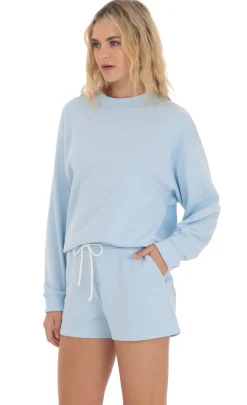 LUCY IN THE SKY Shorts|Loungewear^Sweat Shorts In Baby Blue