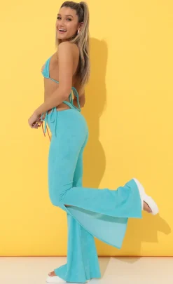 LUCY IN THE SKY Swimwear|Pants^Terrycloth Pants In Blue