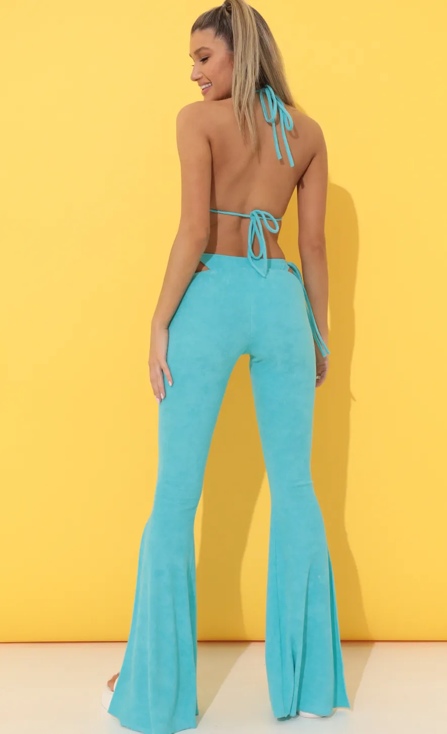 LUCY IN THE SKY Swimwear|Pants^Terrycloth Pants In Blue