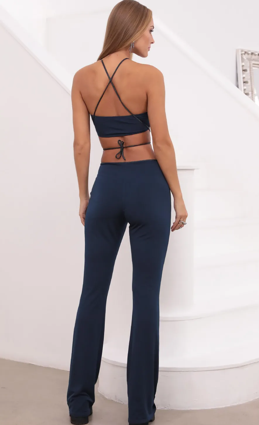 LUCY IN THE SKY Two-Piece Sets|Pants^Two Piece Pant Set In Navy