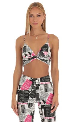 LUCY IN THE SKY Two-Piece Sets^Two Piece Set In Newspapper Print